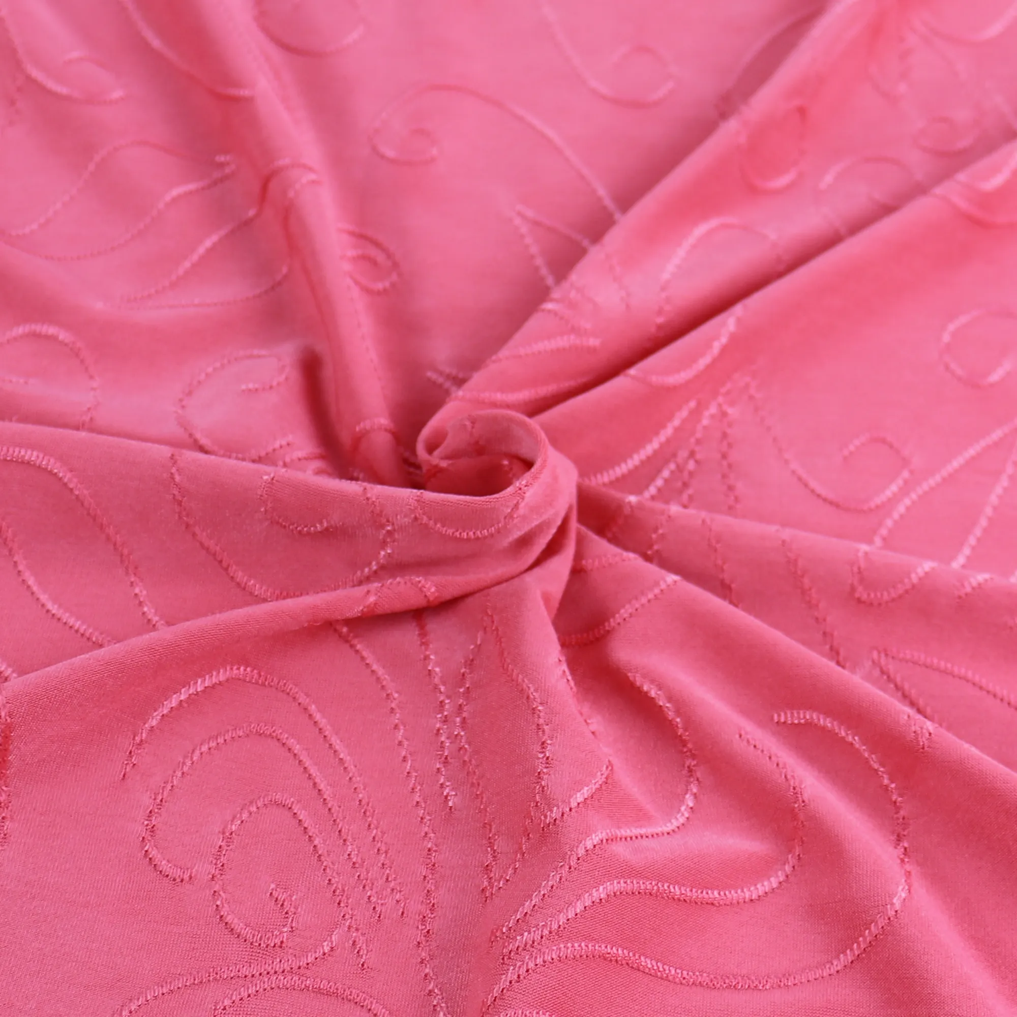 55" 180-190GSM 25 Color Polyester Single Spandex Knit Jacquard Piece Dyed Fabric by The Yard