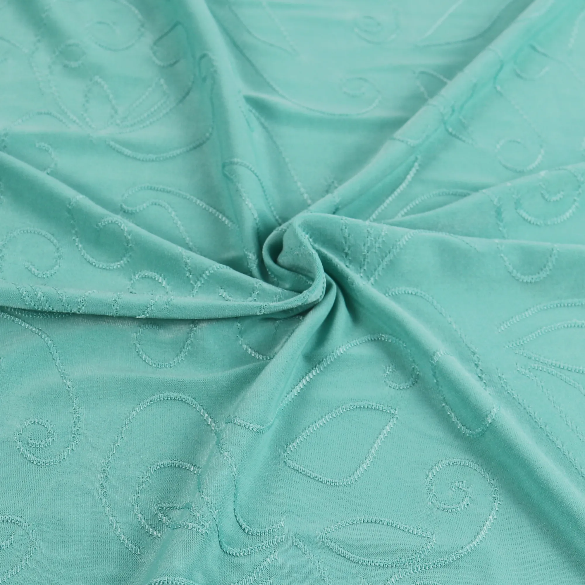 55" 180-190GSM 25 Color Polyester Single Spandex Knit Jacquard Piece Dyed Fabric by The Yard