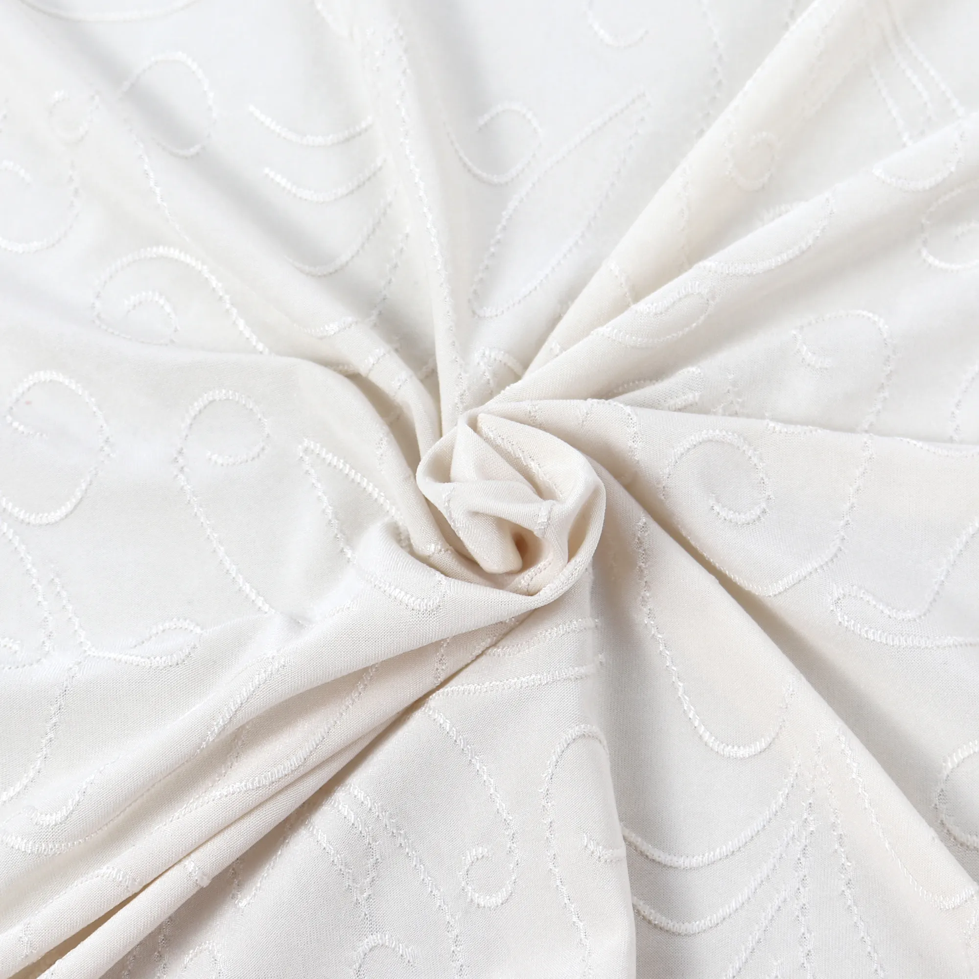 55" 180-190GSM 25 Color Polyester Single Spandex Knit Jacquard Piece Dyed Fabric by The Yard