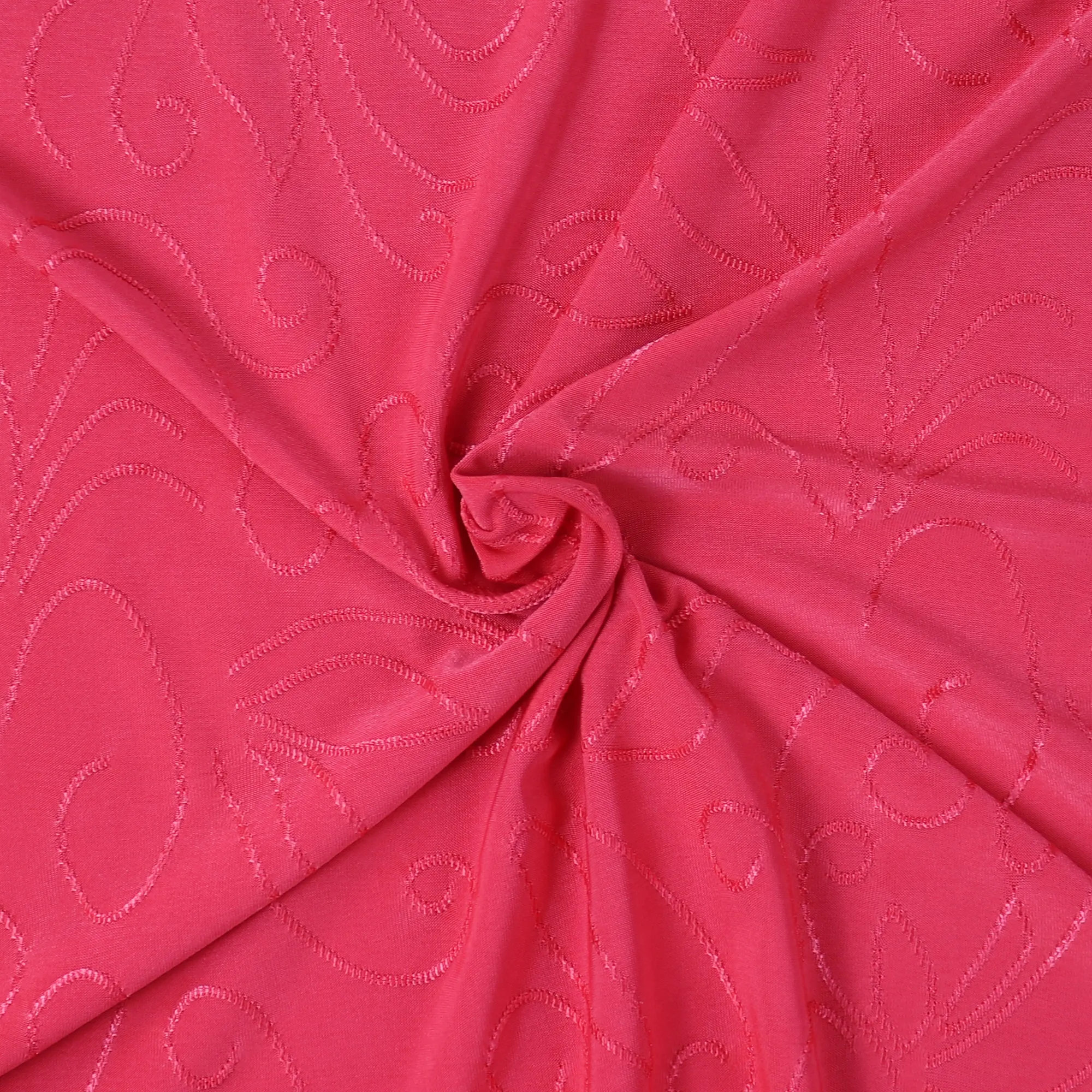 55" 180-190GSM 25 Color Polyester Single Spandex Knit Jacquard Piece Dyed Fabric by The Yard