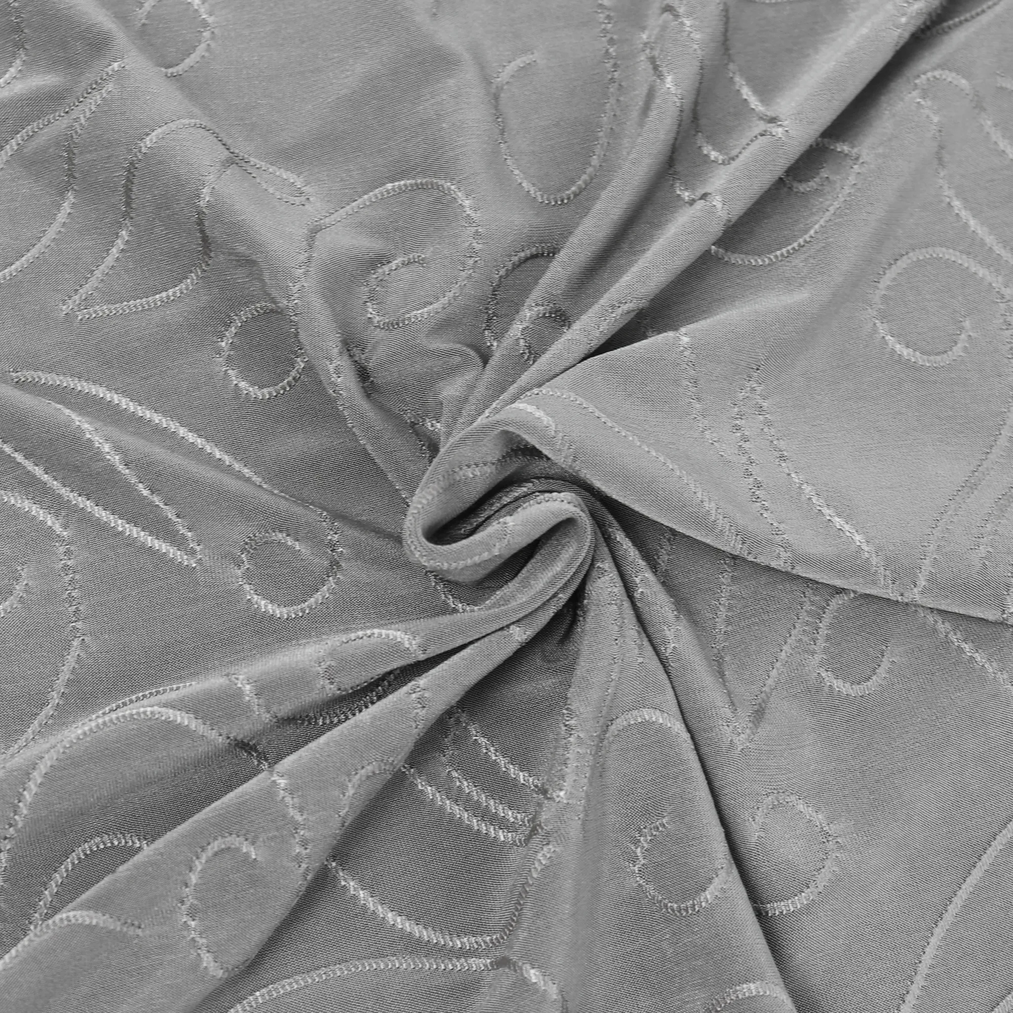 55" 180-190GSM 25 Color Polyester Single Spandex Knit Jacquard Piece Dyed Fabric by The Yard