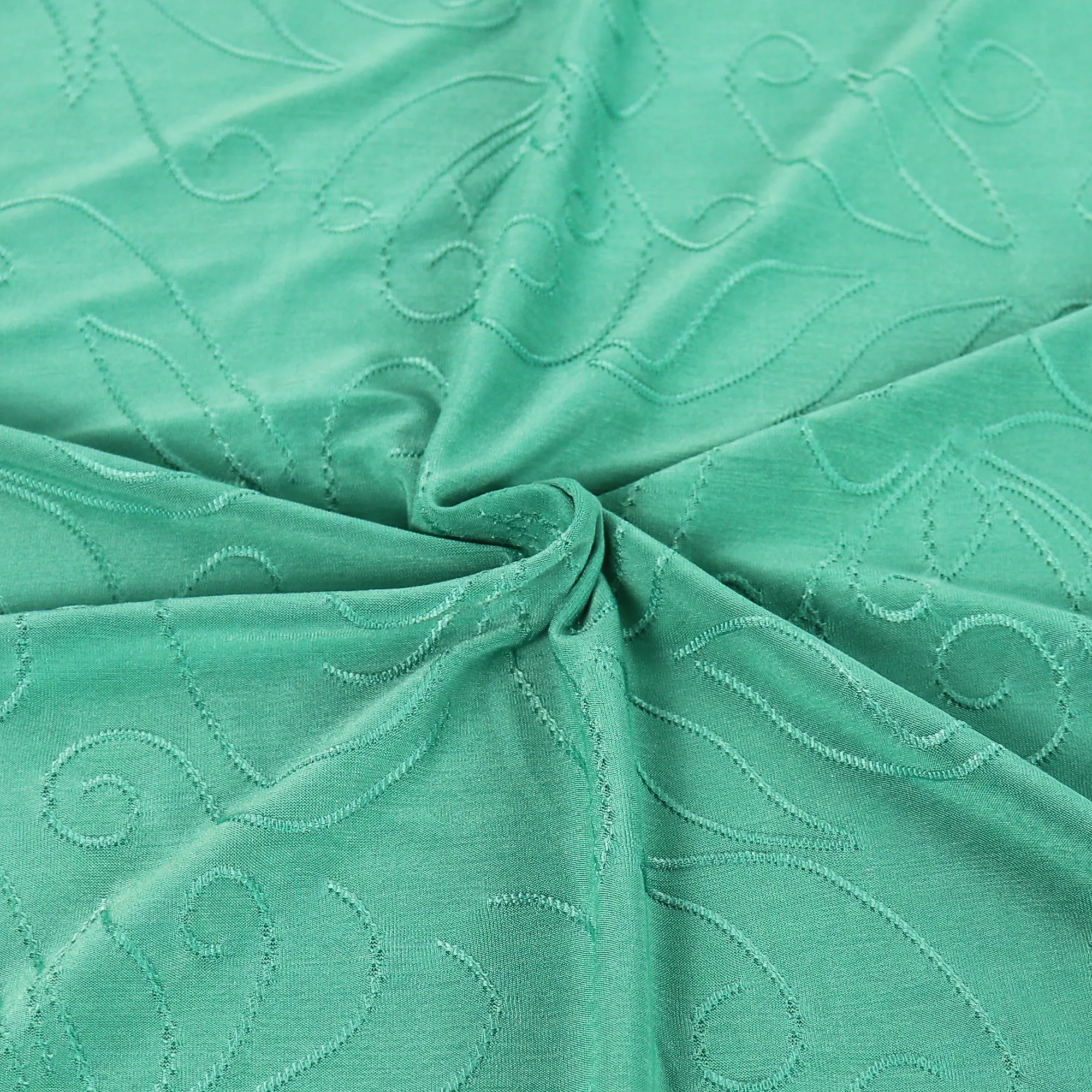 55" 180-190GSM 25 Color Polyester Single Spandex Knit Jacquard Piece Dyed Fabric by The Yard