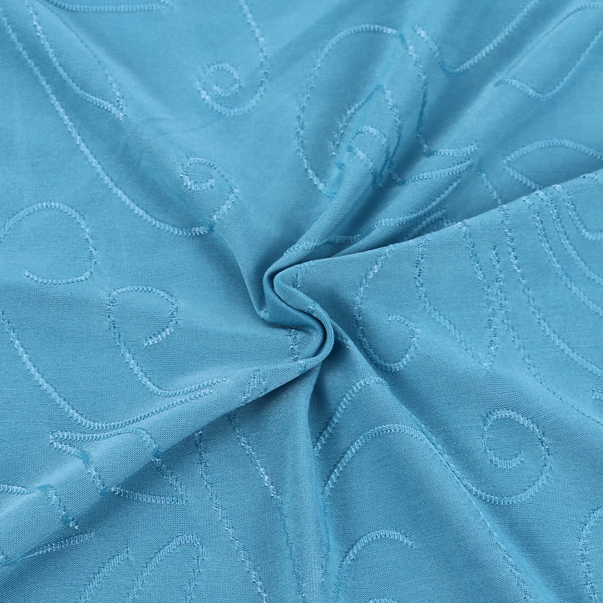 55" 180-190GSM 25 Color Polyester Single Spandex Knit Jacquard Piece Dyed Fabric by The Yard