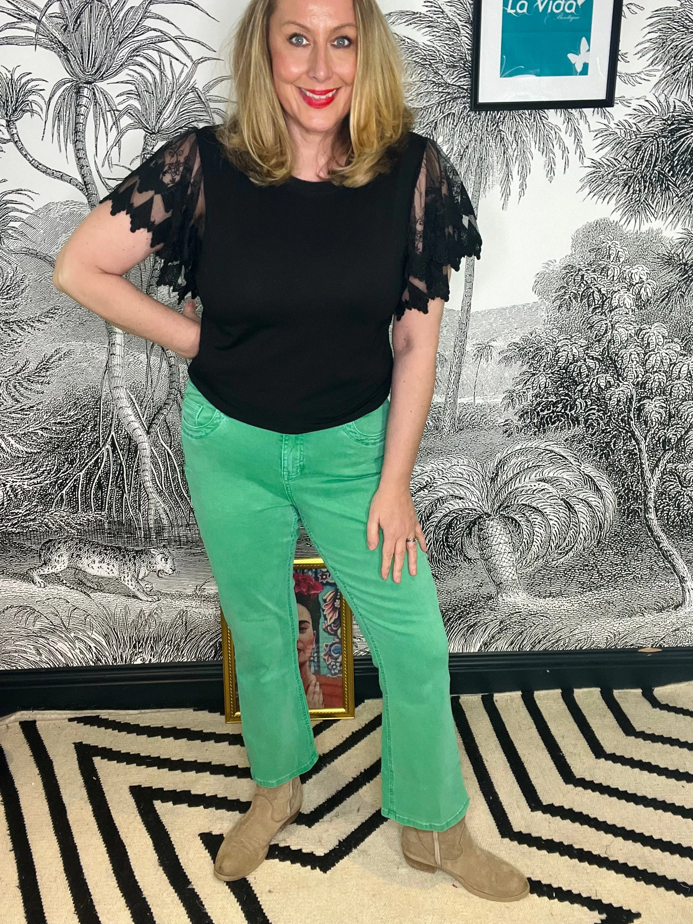 Babette Cropped Flare Jeans