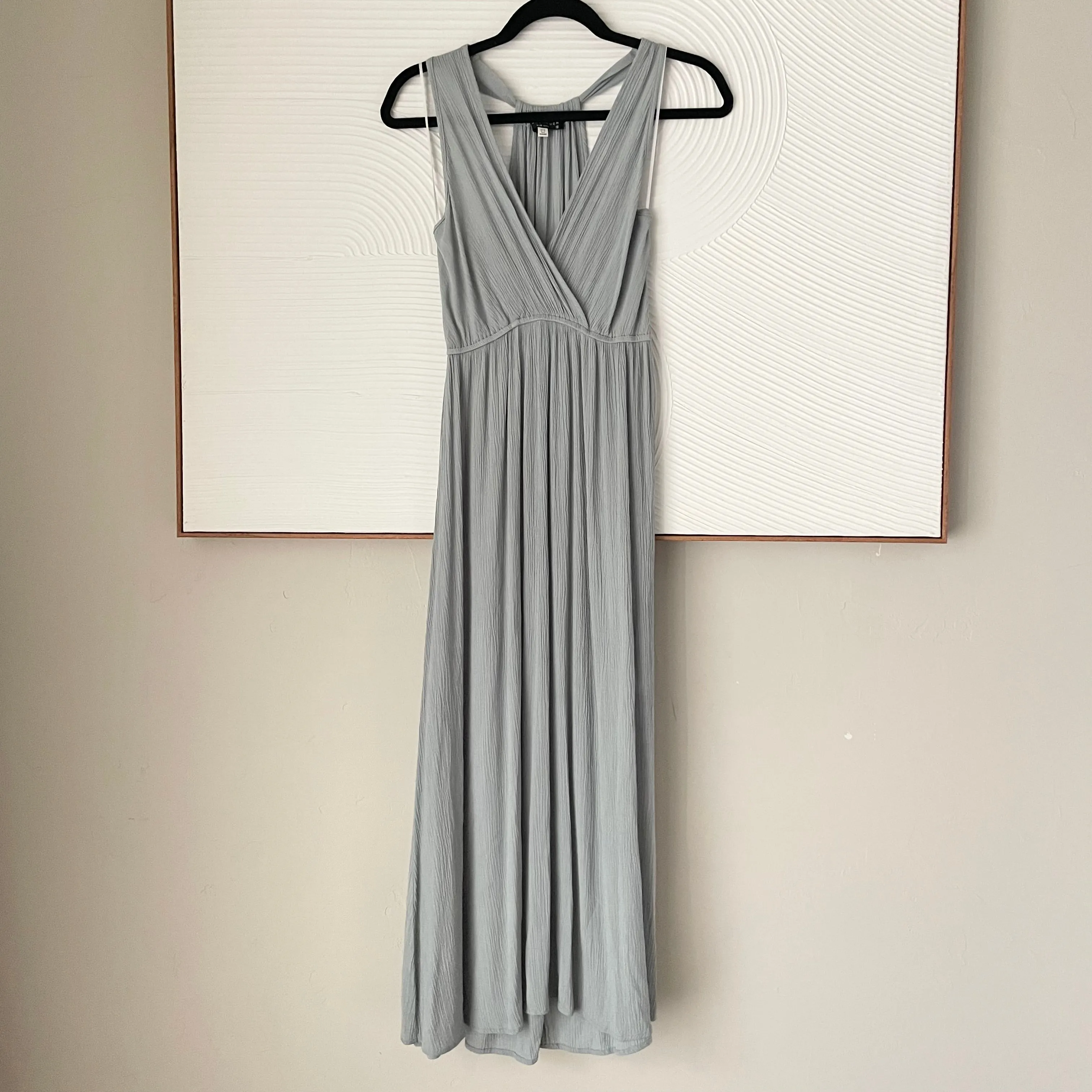 Baby Blue T-Back Maxi Dress