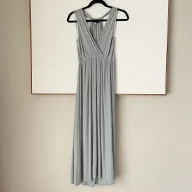 Baby Blue T-Back Maxi Dress