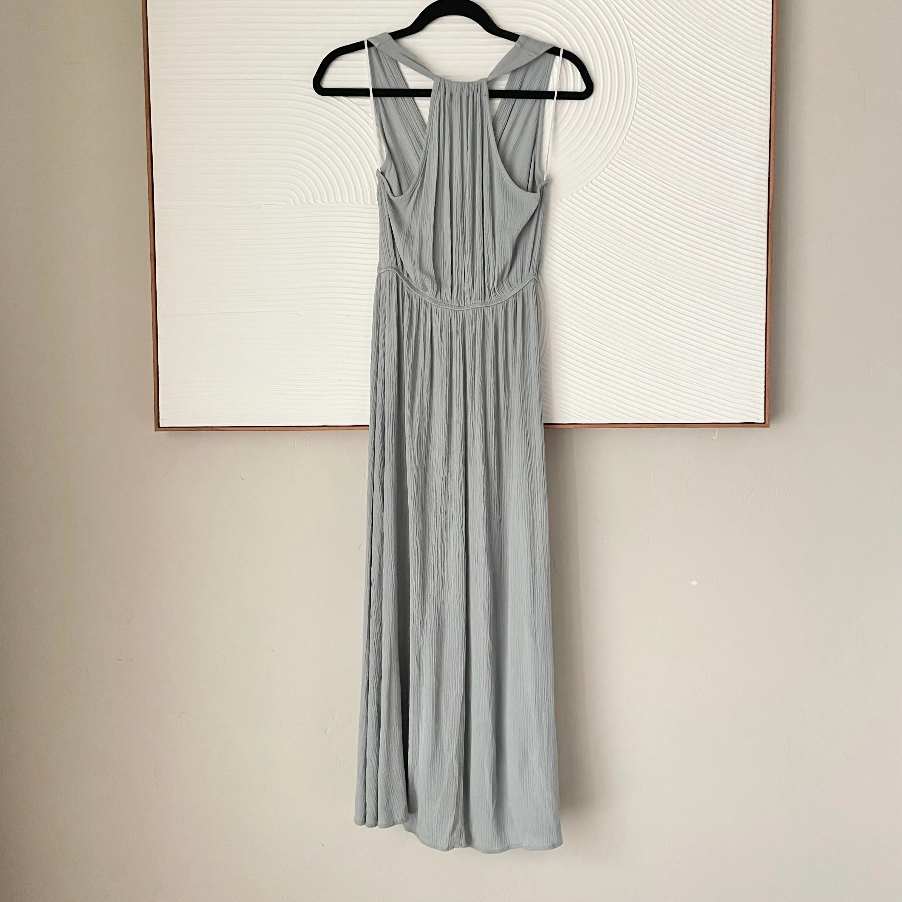 Baby Blue T-Back Maxi Dress