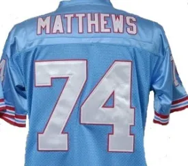 Bruce Matthews Houston Oilers Throwback Football Jersey