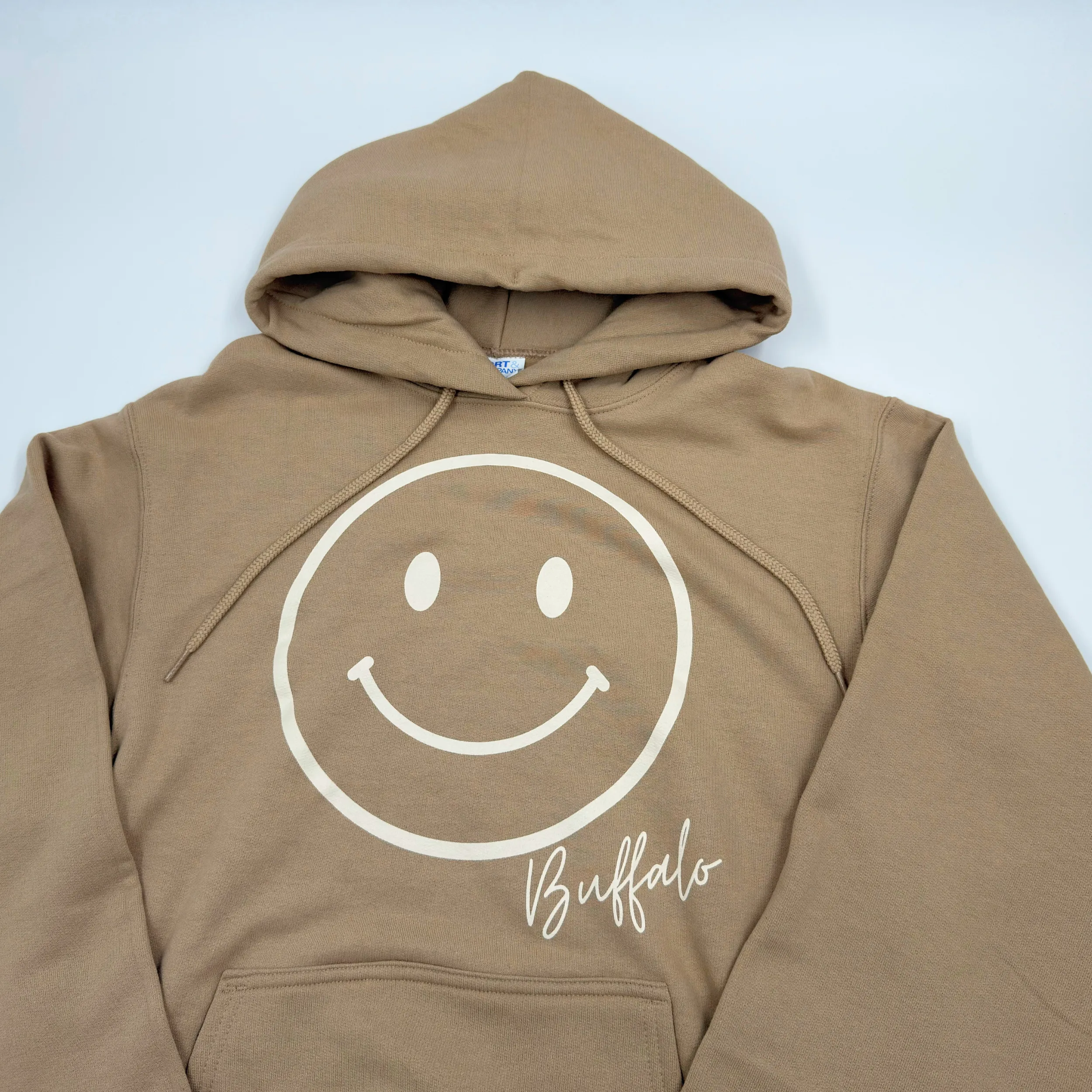 Buffalo Smiley Face Sand Hoodie