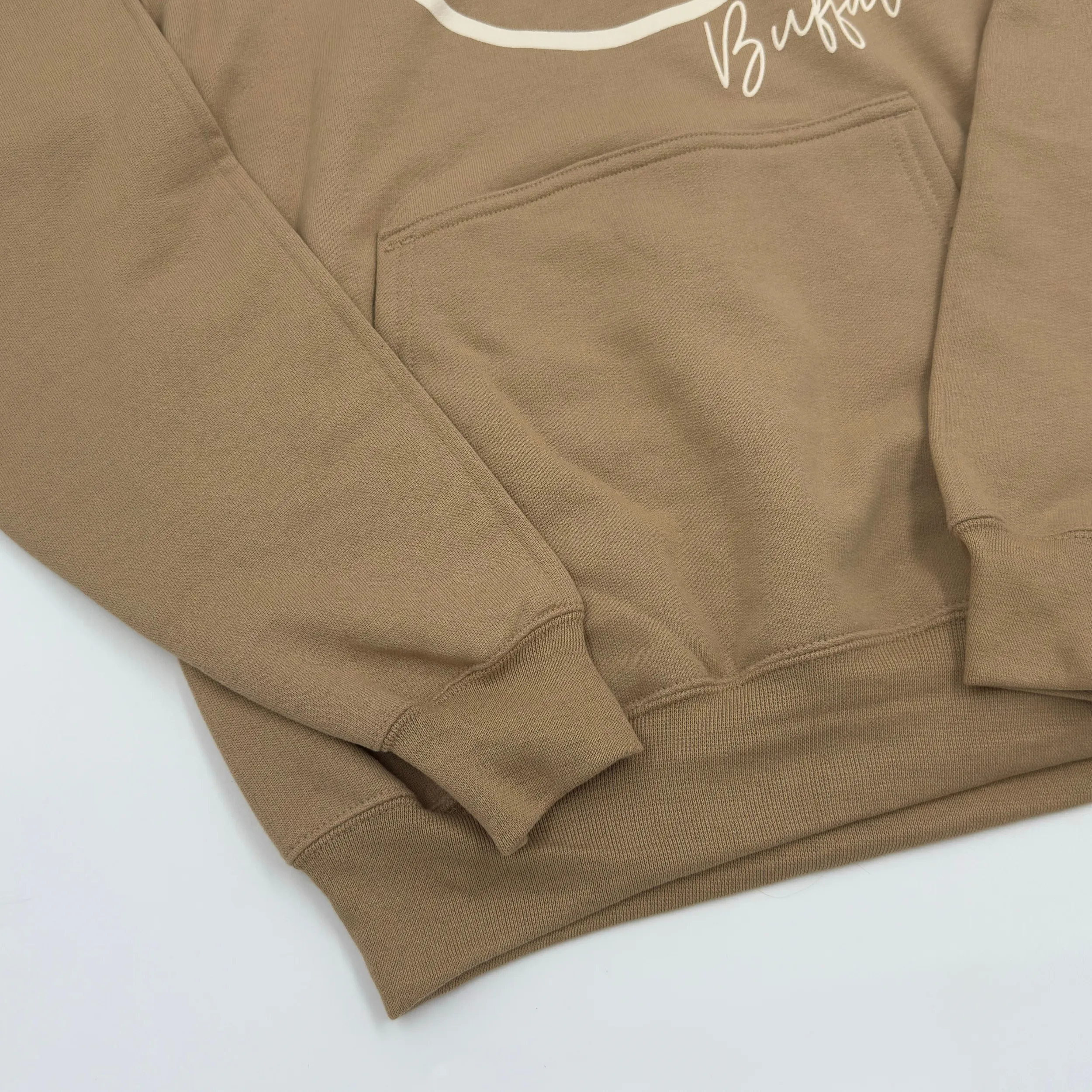 Buffalo Smiley Face Sand Hoodie