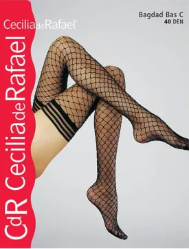 Cecilia de Rafael Bagdad Bas Fishnet Stay Ups 3164