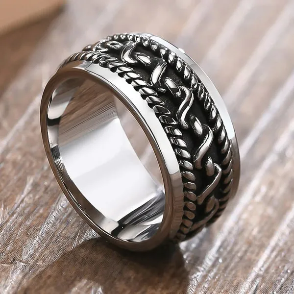 Classy Men Vintage Band Ring