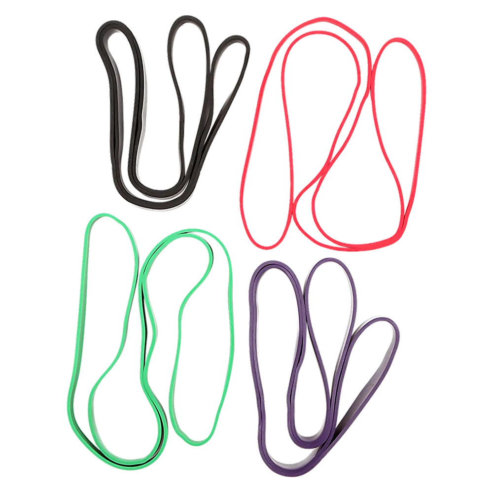Durable Resistance Loop Band Set, Multi-Level Strength, 4 Pcs