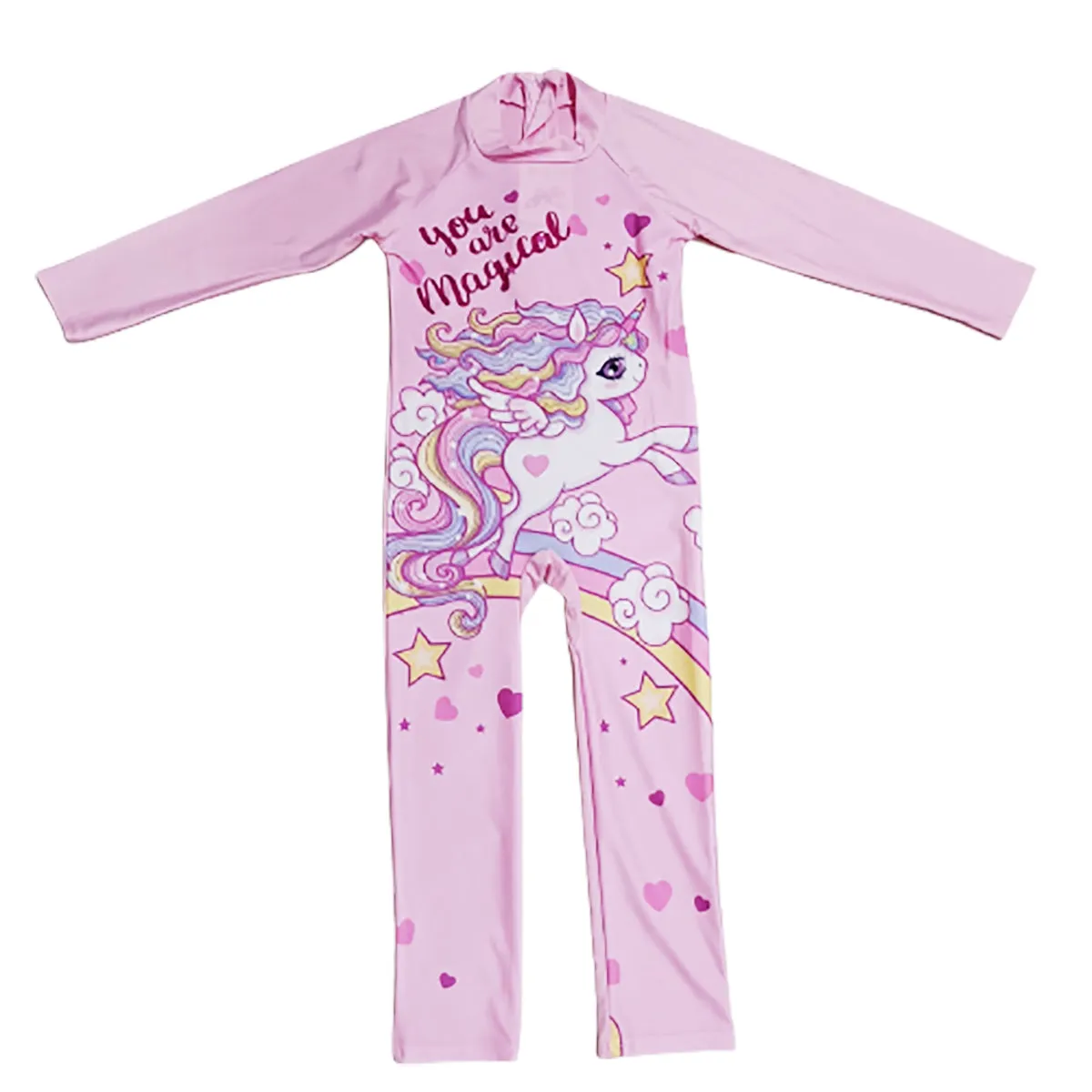 Fancydresswale Unicorn Princess Full sleeve Swimsuit for kids
