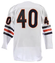Gale Sayers Vintage Style Chicago Bears Long Sleeve Throwback Football Jersey