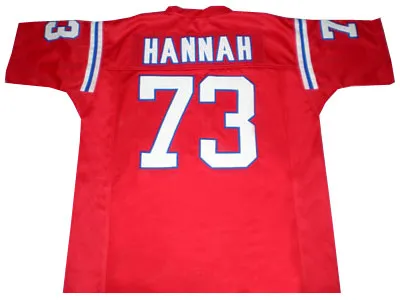 John Hannah New England Patriots Throwback Football Jersey