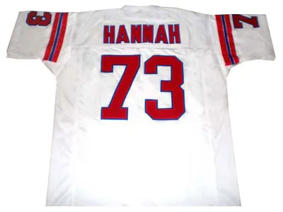 John Hannah New England Patriots Throwback Football Jersey