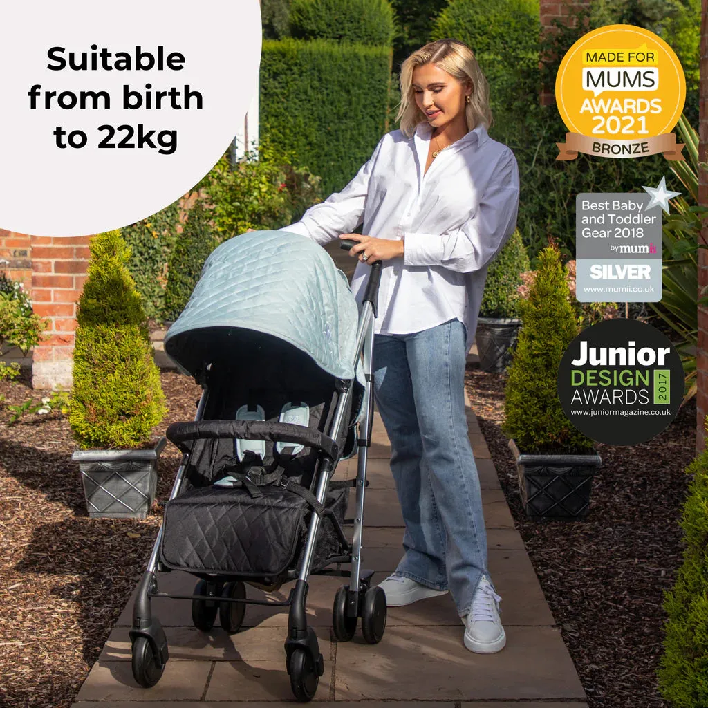 My Babiie MB51 Stroller - Quilted Aqua