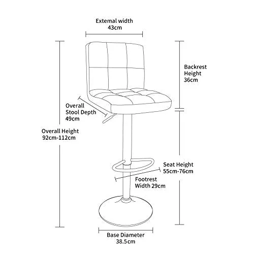 Neo Dark Grey Fabric Swivel Bar Stool with Polished Chrome Leg