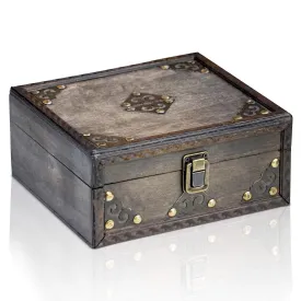 Pirate Treasure Chest Storage Box  Vitec 94 X83 X71  Durable Wood