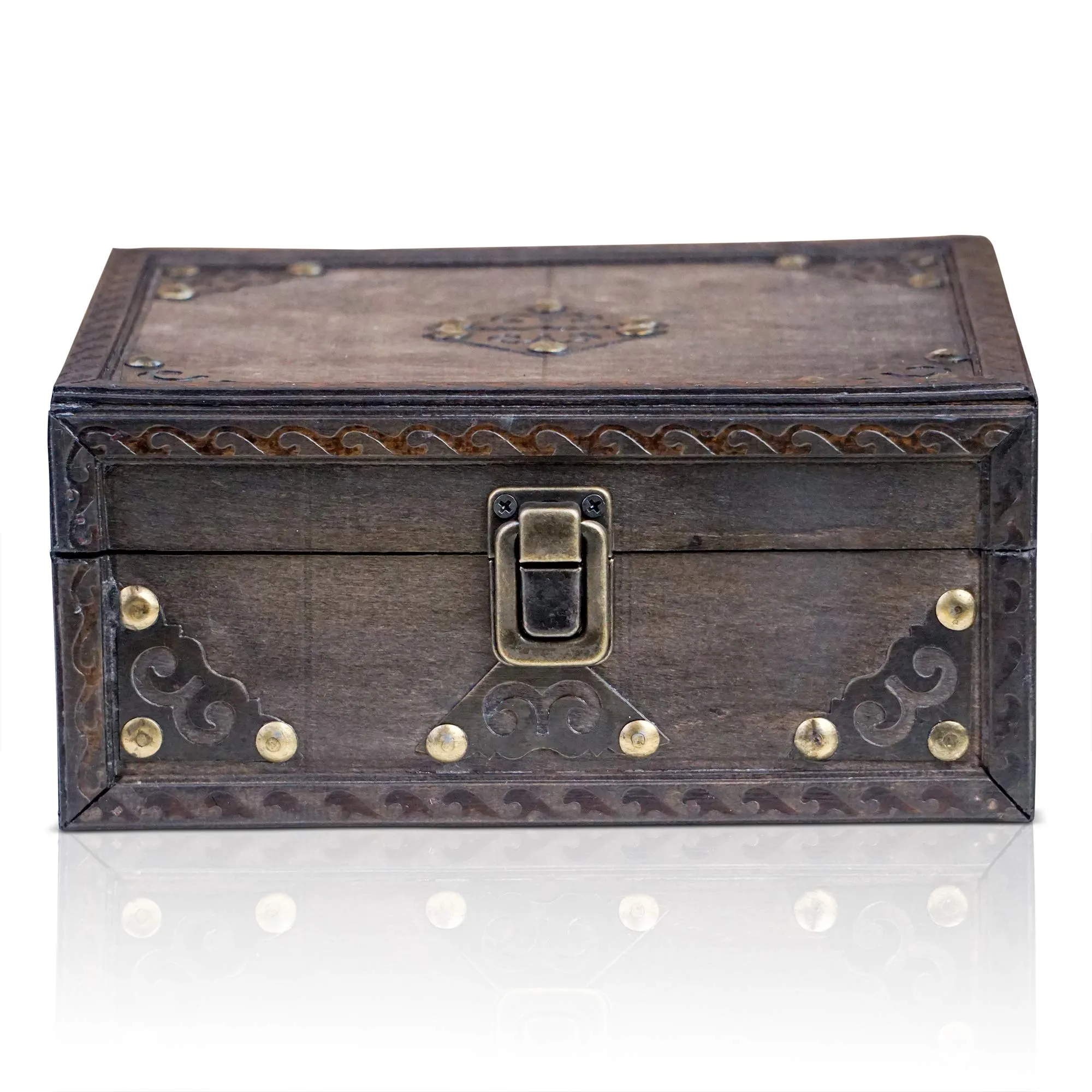 Pirate Treasure Chest Storage Box  Vitec 94 X83 X71  Durable Wood