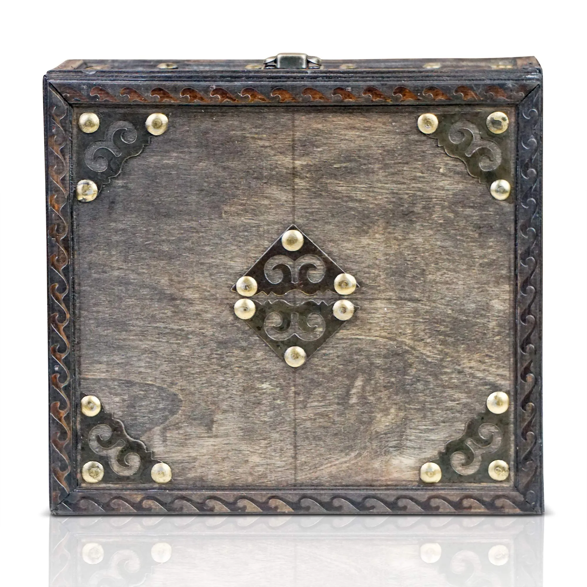 Pirate Treasure Chest Storage Box  Vitec 94 X83 X71  Durable Wood